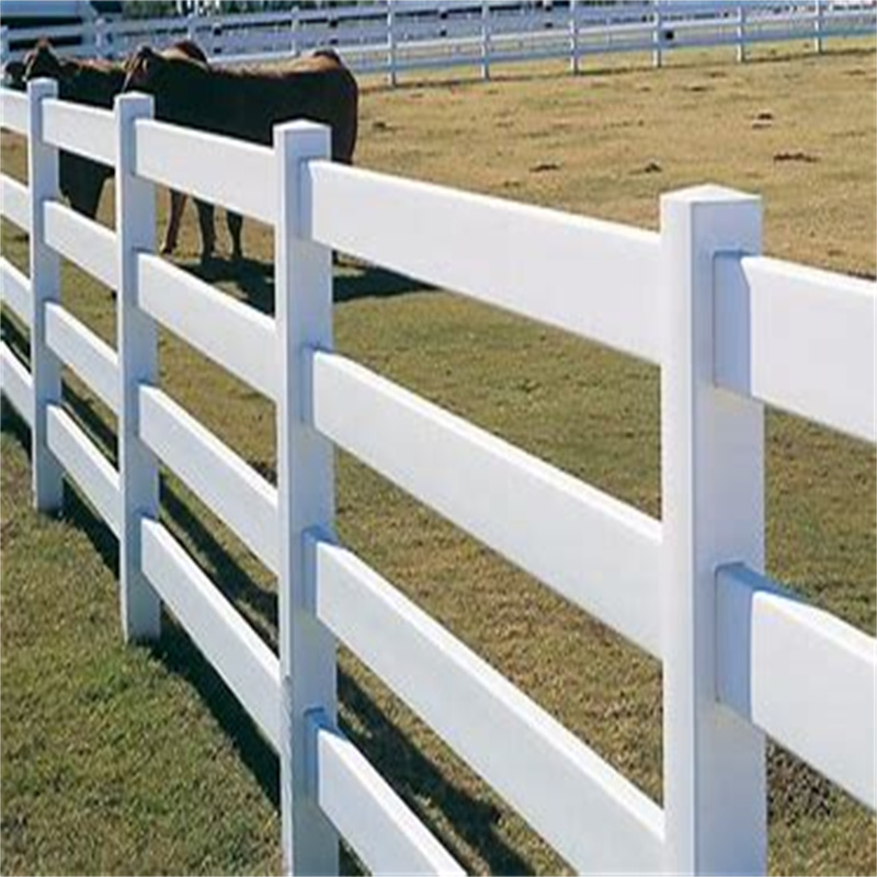 White Vinyl Privacy Fence -
  Horse Fence /Farm Fence / Field Fence/ Non-climb Animal Plastic Fence – Marlene